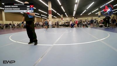 144 lbs Consi Of 16 #1 - Samuel Weaver, Carrollton Thunder Wrestling vs Suroosh Parwani, Crutchmer Wrestling