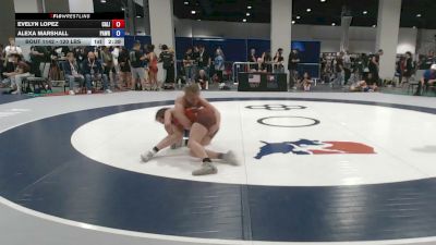 120 lbs Cons. Sub-rd Of 16 - Evelyn Lopez, California vs Alexa Marshall, Panguitch Wrestling