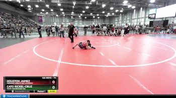 74 lbs Quarterfinal - Cato Rickel-Cruz, Team Aggression WC vs Houston Jaimez, Prosser Wrestling Academy