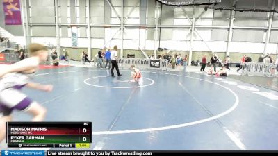 79-82 lbs Round 2 - Ryker Garman, Montana vs Madison Mathis, Moses Lake WC