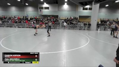 157 lbs Champ. Round 3 - Zandon Hopson, Arizona vs Finn Grauwels, Middleton Area Wrestling Club