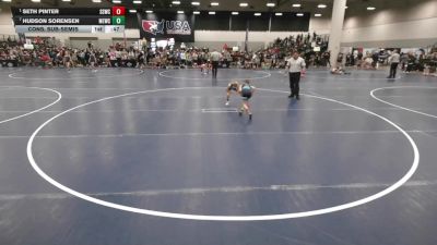49 lbs Cons. Sub-semis - Hudson Sorensen, MN Elite Wrestling Club vs Seth Pinter, Sussex Sabercats Wrestling Club