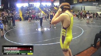 115/129 Quarterfinal - Parker Behrens, Junior MatDog Wrestling Club vs Thomas Singleton, The Storm Wrestling Center