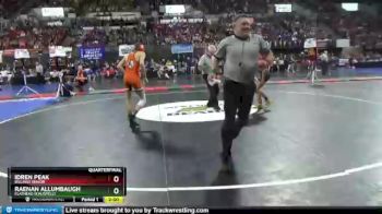 Quarterfinal - Raenan Allumbaugh, Flathead (Kalispell) vs Idren Peak, Billings Senior