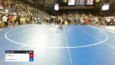 215 lbs Rnd Of 128 - Benjahmin Wilcox, RI vs Noah Schlofer, PA