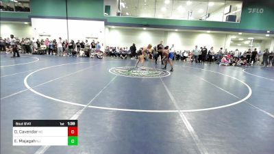 190 lbs Consi Of 32 #1 - Donovan Cavendar, NC vs Elbrus Majagah, NJ