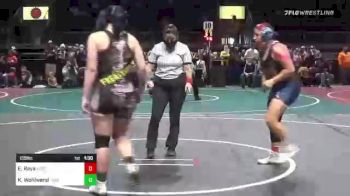 155 lbs Quarterfinal - Emerald Raya, Adrenaline vs Kylee Wohlwend, Threshold WC