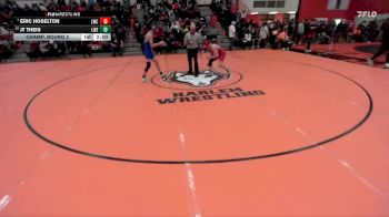 138 lbs Champ. Round 3 - Eric Hoselton, New Lenox (LINCOLN-WAY CENTRAL) vs JT Theis, Frankfort (LINCOLN-WAY EAST)