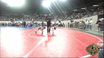49 lbs Round Of 32 - Briggs Cole, Weatherford Youth Wrestling vs Genesis Lang, Panhandle RTC