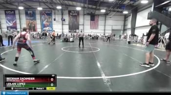 110 lbs Rd# 2 10:30am Friday - Beckham Zachmeier, No Escape W.A. vs Leilani Lopez, Maryland BLACK