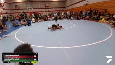 90 lbs Round 4 (6 Team) - Liam Lattimore, MPWC vs Aiven Martinez, High Plains Marauders