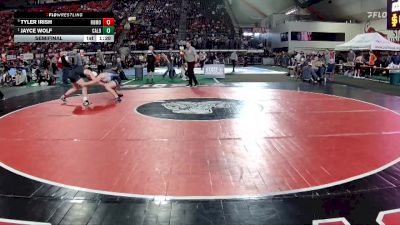 6A 150 lbs Semifinal - Jayce Wolf, Caldwell vs Tyler Irish, Rocky Mountain