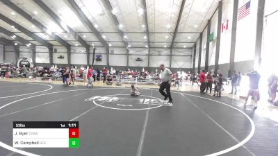 53 lbs Rr Rnd 5 - Jacob Byer, Cowa vs Willy Campbell, Red Devil Mat Club