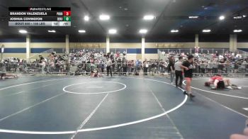 106 lbs Consi Of 32 #1 - Brandon Valenzuela, Pounders WC vs Joshua Covington, Benjamin Brawlers