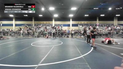 106 lbs Consi Of 32 #1 - Brandon Valenzuela, Pounders WC vs Joshua Covington, Benjamin Brawlers