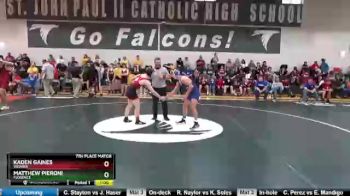 132 lbs 7th Place Match - Kaden Gaines, Weaver vs Matthew Pieroni, Florence