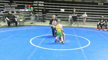 45 lbs Consolation - Brooke Johnson, Belvidere Braves vs Mckenna King, Audubon