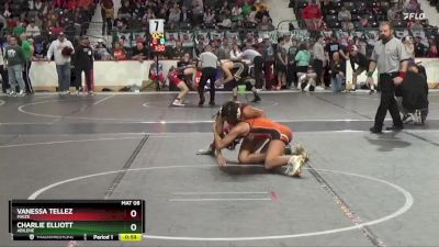 100 lbs Cons. Semi - Charlie Elliott, Abilene vs Vanessa Tellez, Maize