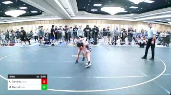 54 lbs 2nd Place - Xander Ramirez, Juggernaut WC vs Maddoc Harrell, Lawc