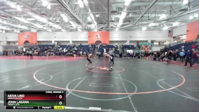 165 lbs Cons. Round 3 - John Lagana, Trinity (CT) vs Akiva Lind, Wesleyan (CT)