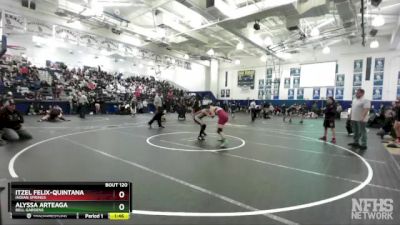 140 lbs Champ. Round 1 - Itzel Felix-Quintana, Indian Springs vs Alyssa Arteaga, Bell Gardens