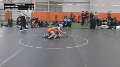 96 lbs Round 1 (10 Team) - Kenny Hartman, Kardiac Kidz vs Mario Demarco, Lake WC