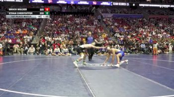 1A-175 lbs 1st Place Match - Brock Mulder, Boyden-Hull/Rock Valley vs Ethan Christoffer, Don Bosco
