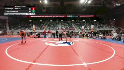 4A-215 lbs Champ. Round 1 - Connor Lindsay, Central vs Tucker Sides, Natrona County