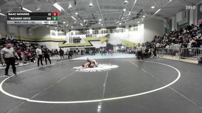 126 lbs Semifinal - Ricardo Ortiz, Brawley vs Isaac Navarro, Vista