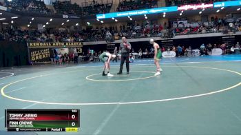 103 lbs Quarterfinal - Tommy Jarnig, Seward High School vs Finn Crowe, Haines High School