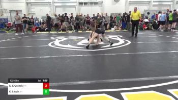 102-S lbs Consi Of 8 #2 - Shay Krysinski, PA vs Kaine Lewis, OH