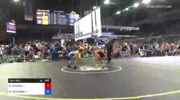 126 lbs Consi Of 32 #1 - Aiden Crawley, Wisconsin vs Norman Schneider, Missouri