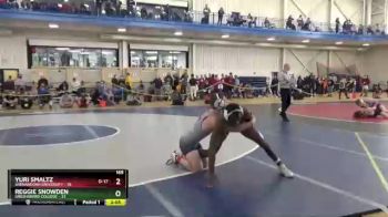 165 lbs Champ. Round 1 - Reggie Snowden, Greensboro College vs Yuri Smaltz, Shenandoah University