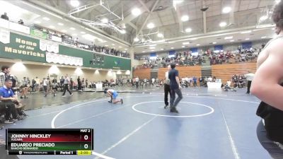 113 lbs Champ. Round 2 - Eduardo Preciado, Rancho Bernardo vs Johnny Hinckley, Yucaipa