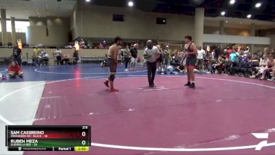 215 lbs Round 5 (6 Team) - Sam Cassreino, Crusaders WC- Black vs Ruben Meza, Guerrilla Red