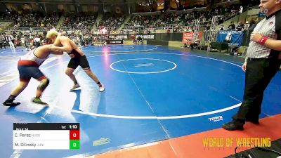 Round Of 16 - Caiden Perez, Hugoton Wrestling Club vs Michael Gilinsky, Junior Comets Wrestling Club