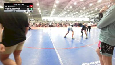 195 lbs Rr Rnd 1 - Jon Stryker, ICE Wrestling Blue vs Tyler Hildebrandt, Knights Wrestling Club-Black