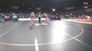 4A/3A/2A/1A Girls 115 Champ. Round 1 - Hadley Gunderson, Burns Girls vs Haedyn Hill, Elmira / Crow Girls