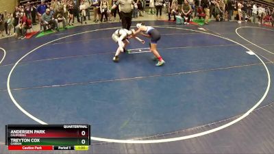 75 lbs Quarterfinal - Andersen Park, California vs Treyton Cox, CARBON