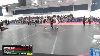 157 lbs Cons. Round 5 - Brayden Rapp, Corona100 vs Julian Solis, Church Boyz