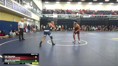 197 lbs Champ. Round 2 - Tai Taliaoa, Sacramento City College vs Nelson Ramirez, Cerritos College