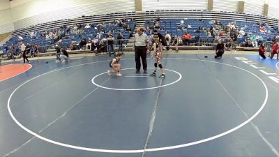 12U Girls - 69 lbs Champ. Round 1 - Bree Leyba, Oklahoma vs Ellie Scharp, Chesterton Wrestling Club