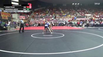 190 lbs Champ. Round 1 - Broderick Desch, Topeka-Hayden Hs vs Logan Franz, Goodland Hs