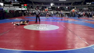 6-7A 132 Quarterfinal - Bianca Hart, Buckhorn vs Brianna Torres Rivera, Baker HS