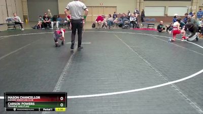 64 lbs Cons. Round 1 - Carson Powers, Teknique Wrestling vs Mason Chancellor, Elevate Wrestling Club