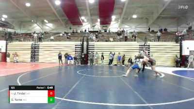 165 lbs Cons. Round 5 - Jeremiah Tindal, Fc Wrestling Club vs Cori Tonte, Franklin Wrestling Club