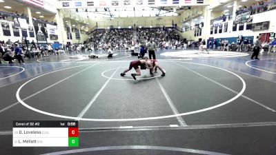 152 lbs Consi Of 32 #2 - DJ Loveless, Cincinnati LaSalle vs Levi Mellott, State College