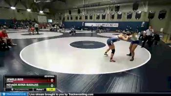 160 lbs Semifinal - Jewels Rios, Sanger vs Nevaeh Avina-Barajas, Clovis