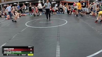 72 lbs Semis (4 Team) - Aiden Prior, Elite Squeeze vs Nicholas Maliarakis, Mat Warriors