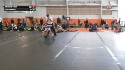 72 lbs Round 3 (4 Team) - Oliver Page, Valor Wrestling vs Frankie Cook, Donahue WA